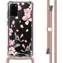 iMoshion Design hoesje met koord Samsung Galaxy S20 Plus - Bloem - Roze