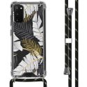 iMoshion Design hoesje met koord Samsung Galaxy S20 - Bladeren - Zwart / Goud
