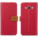 iMoshion Luxe Canvas Bookcase Samsung Galaxy J5 (2016) - Rood