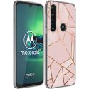 iMoshion Design hoesje Motorola Moto G8 Power - Grafisch Koper - Roze