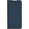 Dux Ducis Slim Softcase Bookcase Motorola One Macro - Donkerblauw