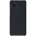 Effen Backcover Samsung Galaxy A21s - Zwart