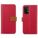 iMoshion Luxe Canvas Bookcase Samsung Galaxy A72 - Rood