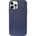 Decoded Leather Backcover MagSafe iPhone 12 (Pro) - Blauw