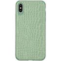 My Jewellery Croco Softcase Backcover iPhone Xs Max - Groen