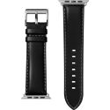 Laut Oxford Leather Apple Watch Series 1-9 / SE / Ultra (2) - 42/44/45/49 mm - Zwart