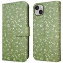 iMoshion Design Bookcase iPhone 14 - Green Flowers