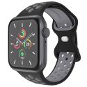 iMoshion Sport⁺ bandje Apple Watch Series 1-9 / SE - 38/40/41 mm - Maat M/L - Black & Grey