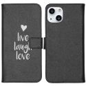 iMoshion Design Softcase Bookcase iPhone 13 - Live Laugh Love
