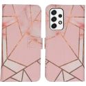 iMoshion Design Softcase Bookcase Samsung Galaxy A53 - Pink Graphic