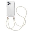iMoshion Backcover met koord + armband - Parels iPhone 13 Pro