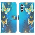iMoshion Design Softcase Bookcase Samsung Galaxy A34 (5G) - Blue Butterfly