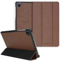 Selencia Vegan Lederen Trifold Bookcase Galaxy Tab A7 Lite - Bruin