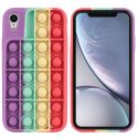 iMoshion Pop It Fidget Toy - Pop It hoesje iPhone Xr - Rainbow
