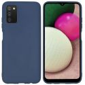 iMoshion Color Backcover Samsung Galaxy A03s - Donkerblauw