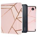 iMoshion Design Slim Hard Case Sleepcover met stand Kobo Libra 2 / Tolino Vision 6 - Pink Graphic