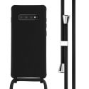 iMoshion Siliconen hoesje met koord Samsung Galaxy S10 Plus - Zwart