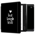 iMoshion Design Slim Hard Case Sleepcover met stand Kobo Sage / Tolino Epos 3 - Live Laugh Love