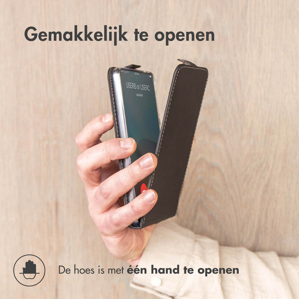 Accezz Flipcase voor de Samsung Galaxy S26 - Zwart