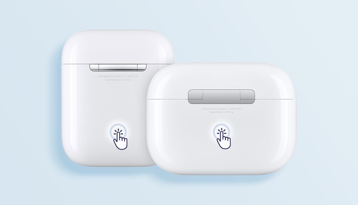 Instructie van het openen en verbinden van de Apple AirPods case met een Samsung.