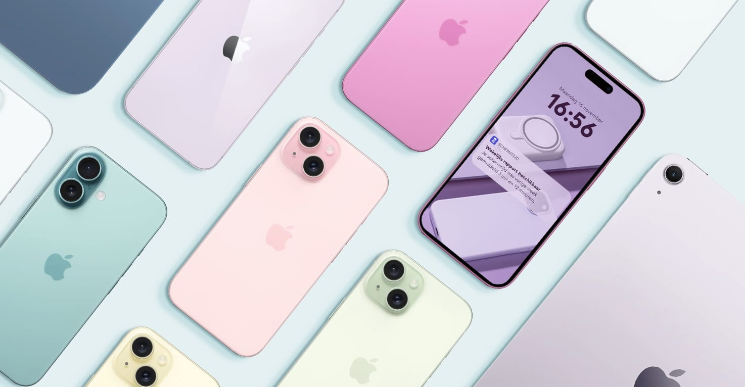 Schermtijd instellen op iPhone iPad MacBook en Android apparaten.