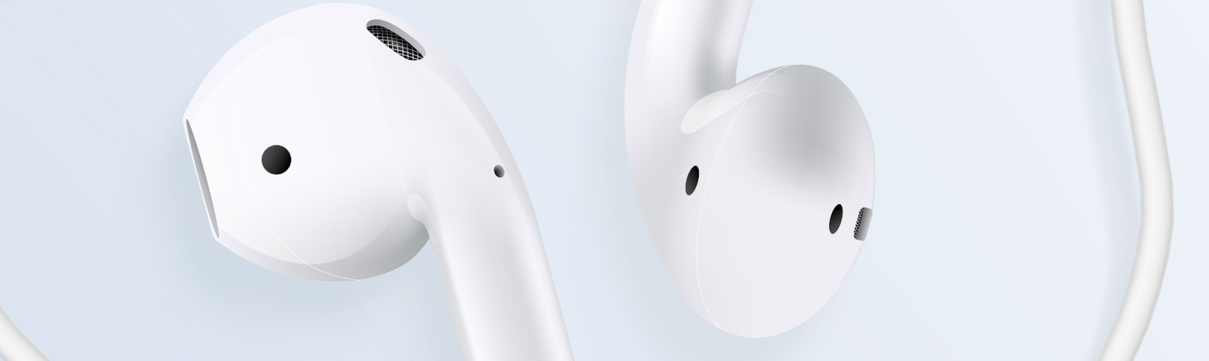 Apple oordopjes van dichtbij