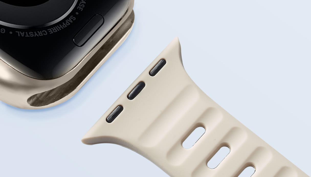 Foto van een apple watch bevestiging.