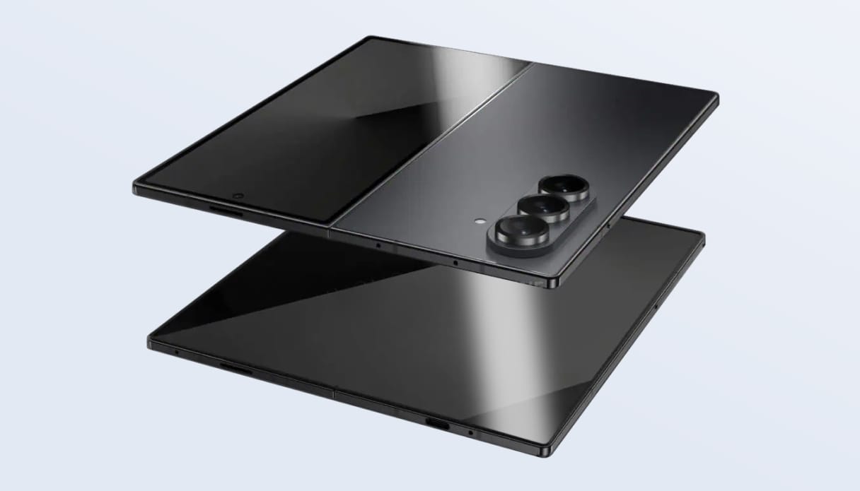 Het design van de Samsung Galaxy Z Fold 7.