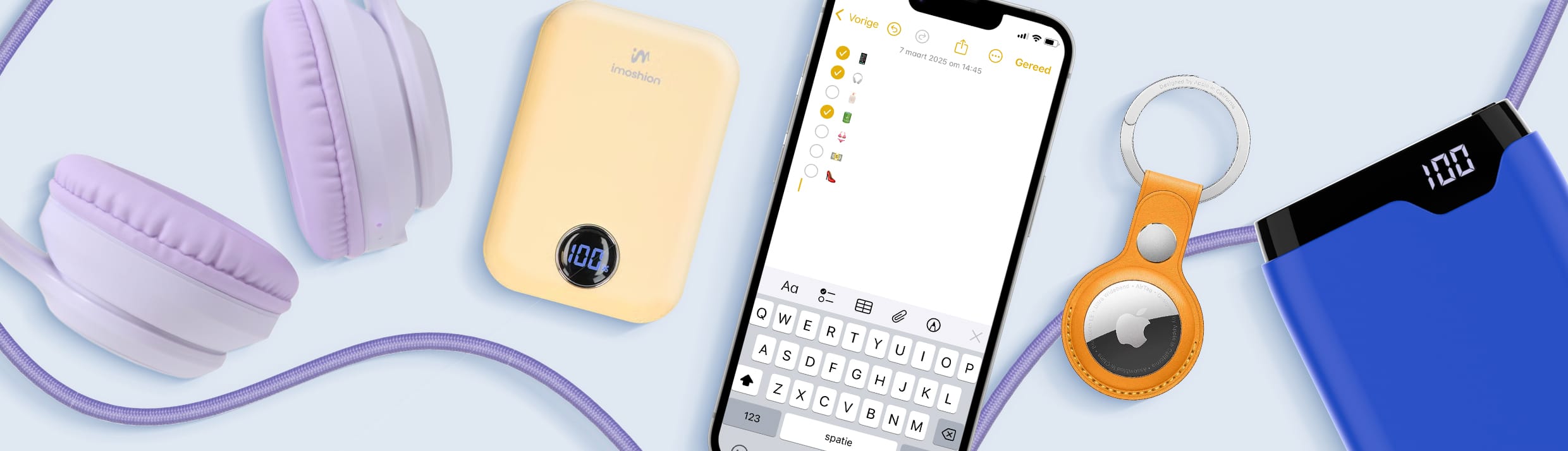 Een combinatie aan essentials voor tijdens je vakantie.