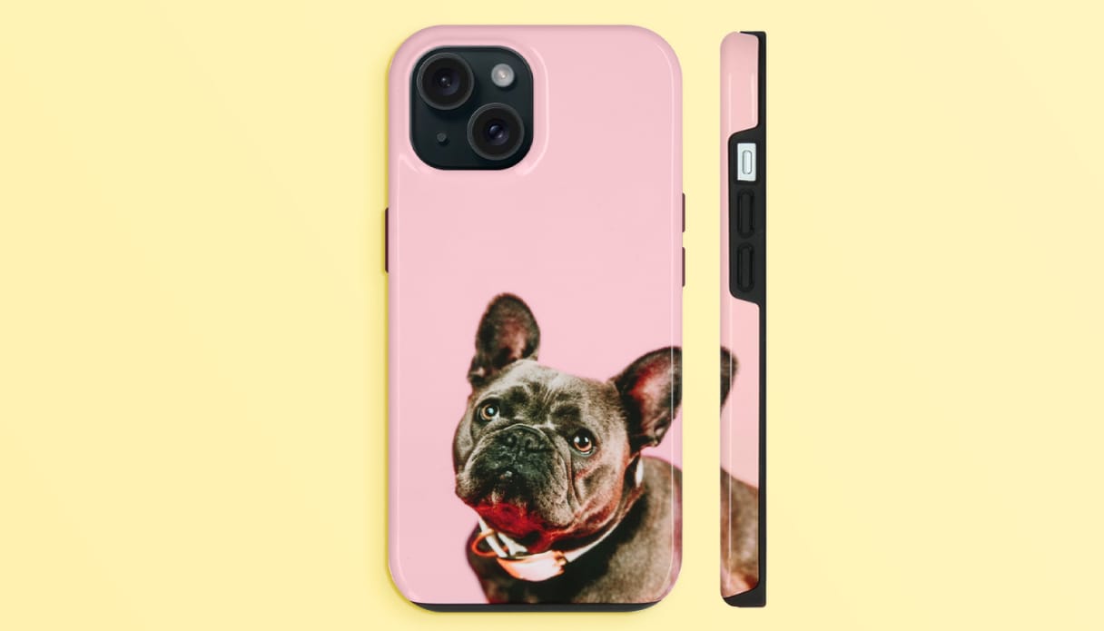 Een te bedrukken tough case telefoonhoesje.