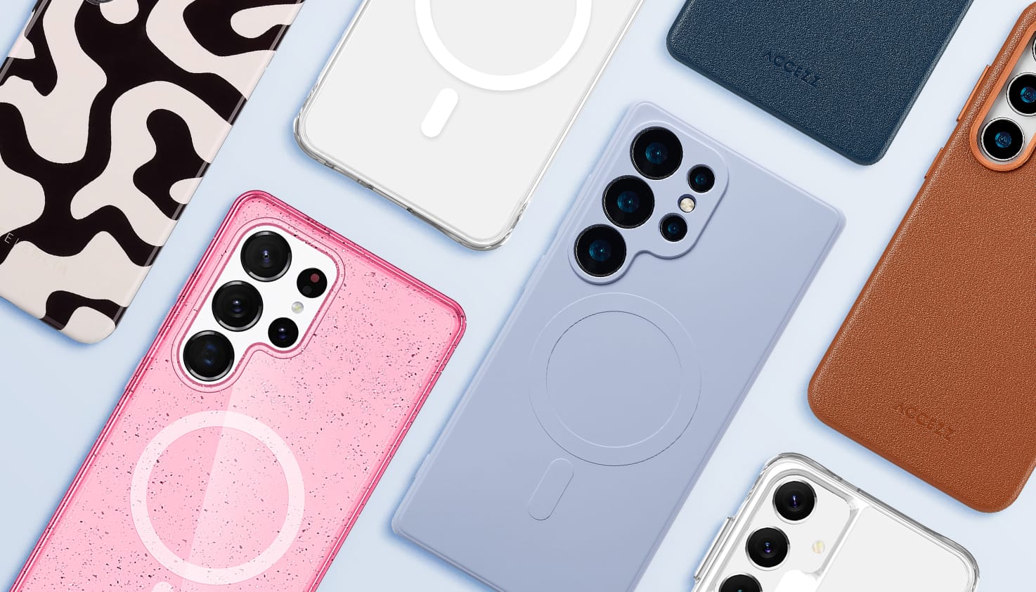 Verschillende type S25 hoesjes met printjes