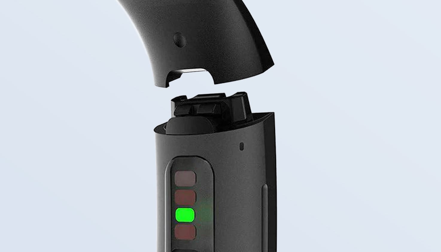 Foto van een fitbit bevestiging.